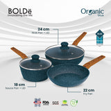 ORGANIC BLUE Cookware 5 pcs set