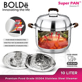 Super PAN SS 304 Stainless Steel STEAMER