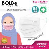 BOLDe Masker Hijab Medis Platinum Plus 3 Ply ( 50 pcs )